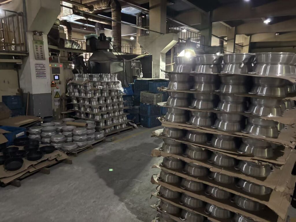 cast aluminum pan production process