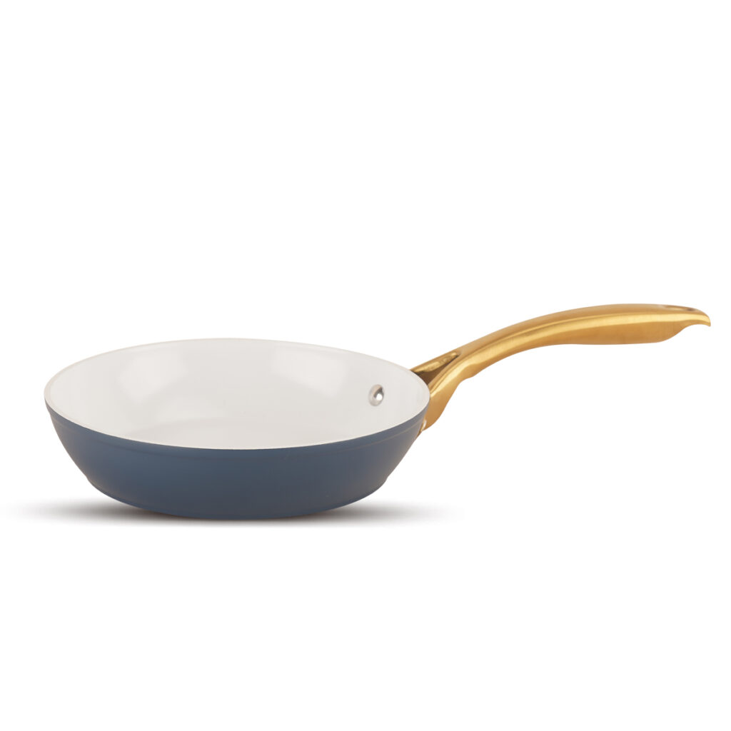 golden handle frying pan