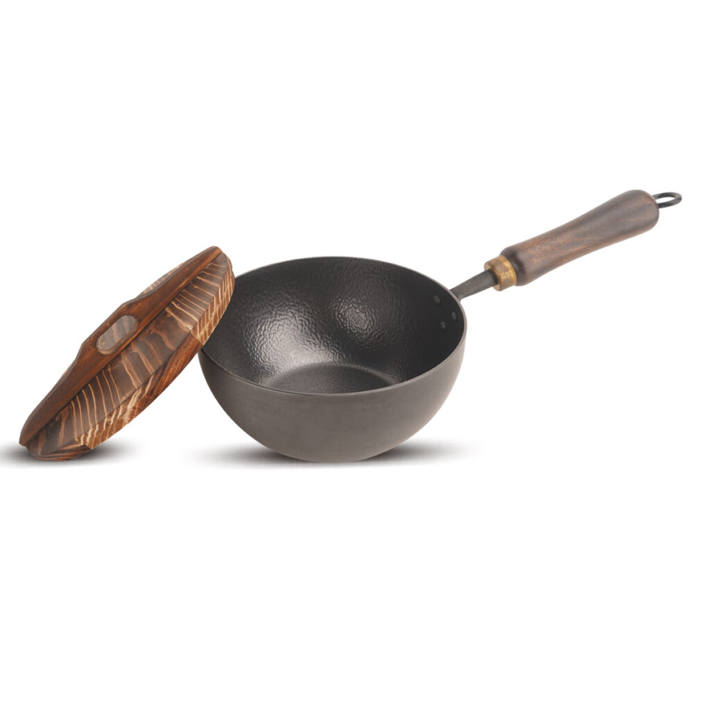 hammered carbon steel wok