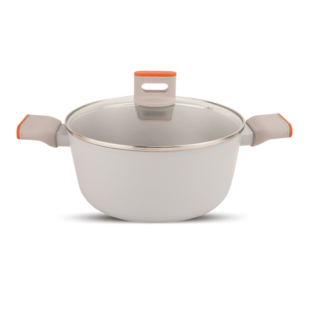 leather effect ceramic coating casserole